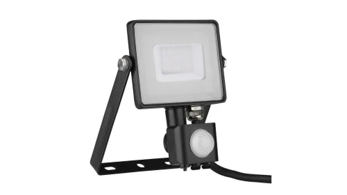 Projektor LED 30W 2400lm 3000K Dioda SAMSUNG z czujnikiem ruchu PIR Czarny IP65 460