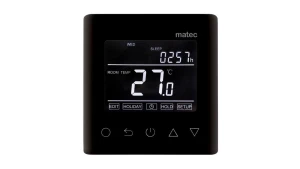Regulator temperatury podtynkowy - programowalny TYP: RTW-01 czarny MTC10000378-WUN