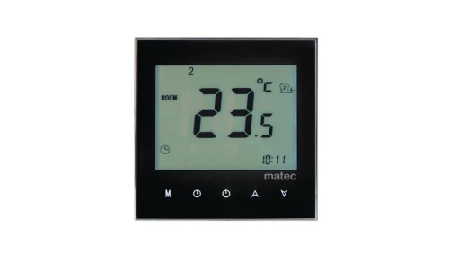 Regulator temperatury podtynkowy - programowalny TYP RTD-02 czarny MTC10000292-WUN