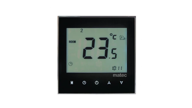 Regulator temperatury podtynkowy - programowalny TYP RTD-02 czarny MTC10000292-WUN