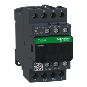 TeSys Deca Stycznik 4 bieguny I=25A AC-1 styki 2 Z+2 R napięcie cewki 110 V DC LC1D128FD