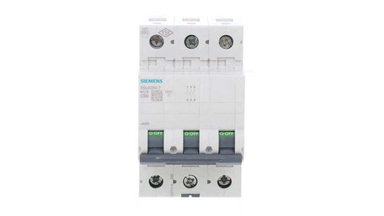 Wyłącznik nadprądowy 3P C 50A 6kA AC 5SL6350-7