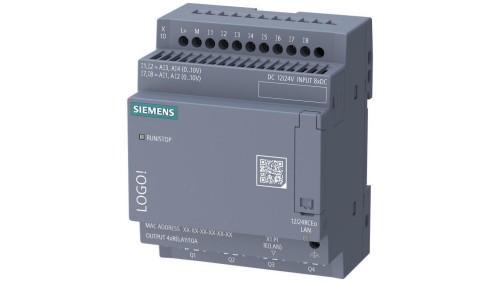Moduł logiczny 12/24RCEo bez wyświetlacza 12/24V DC Ethernet MQTT 800 bloków LOGO! 9 6ED1052-2MD08-0BA3