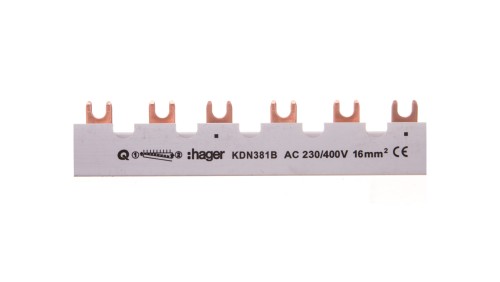 Szyna łączeniowa 3P 80A 16mm2 widełkowa (12mod.) KDN381B