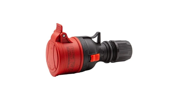 Gniazdo przenośne proste GPP 32/4 TYP B BLACK 921888