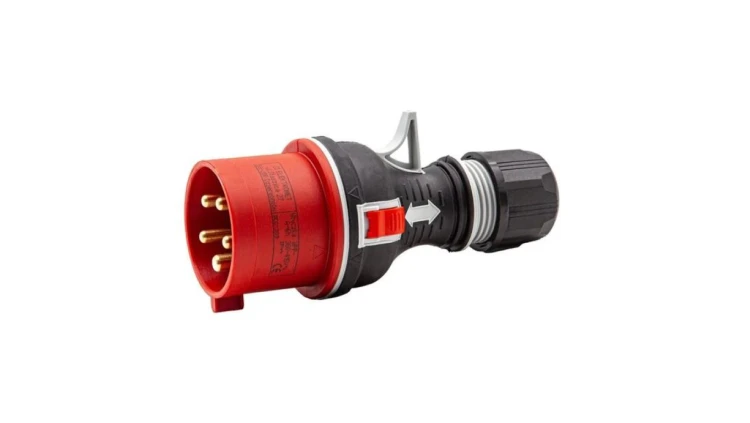 Wtyczka przenośna prosta WPP 16/5 PREMIUM BLACK 922090
