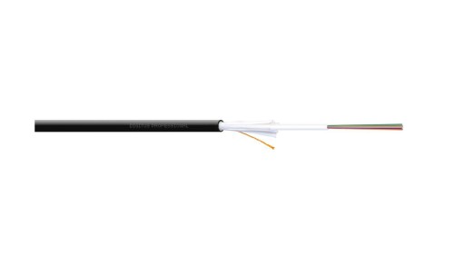 Kabel światłowodowy uniwersalny 12 włókien SM 9/125 G652D 1500N LS0H Dca czarny A/I-DQ(ZN)BH DK-39121-U /bębnowy/