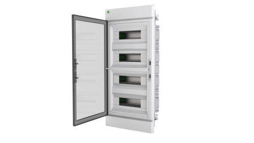 Rozdzielnica modułowa ELEGANT 4x12 PE+N podtynkowa dymny 2475-01