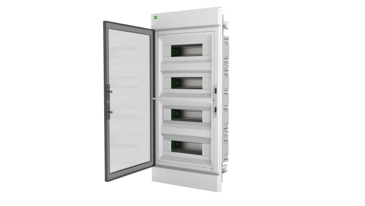 Rozdzielnica modułowa ELEGANT 4x12 PE+N podtynkowa dymny 2475-01