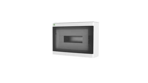 Rozdzielnica modułowa ELEGANT 1x12 PE+N natynkowa IP40 PE+N drzwi dymne 2424-01