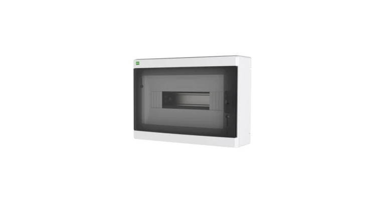 Rozdzielnica modułowa ELEGANT 1x12 PE+N natynkowa IP40 PE+N drzwi dymne 2424-01