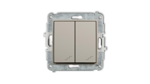 MINI Mechanizm łącznika podwójnego schodowego taupe 60MWP-33