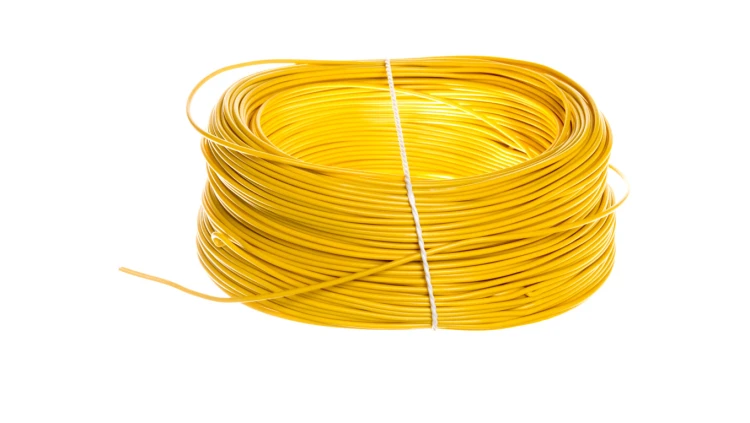 Przewód instalacyjny H05V-K (LgY) 0,5 żółty /100m/