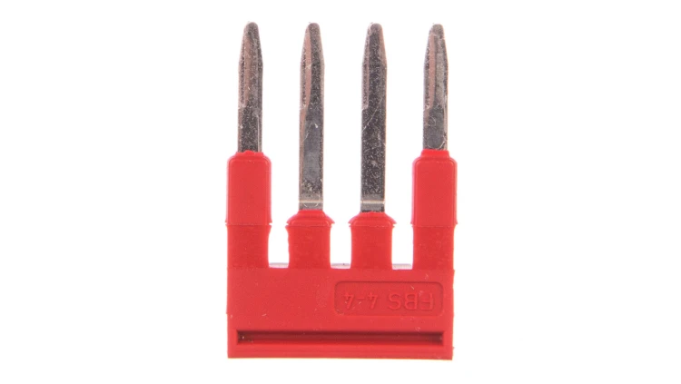Mostek wtykany 4-biegunowy czerwony FBS 4-4 3030132 /50szt./
