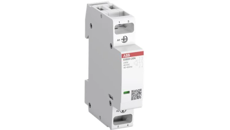 Stycznik modułowy ESB20-20N-01 20A (AC-1/AC-7a) 9A (AC-3) 24V AC/DC 2NO 1SBE121111R0120