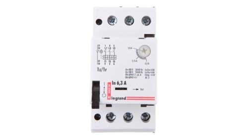 Wyłącznik silnikowy 3P 2,5kW 4-6,3A M 250 1R/1Z 6,3 606828