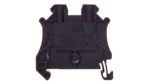 Złączka szynowa 2-przewodowa 0,14-4mm2 czarna UT 2,5 BK 3045088 /50szt./