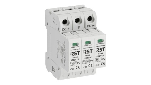 Ogranicznik przepięć T1+T2 DC, RST Solar PV T1+T2 G 1200V DC 641 502