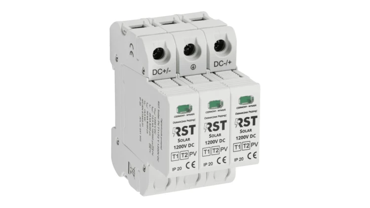 Ogranicznik przepięć T1+T2 DC, RST Solar PV T1+T2 G 1200V DC 641 502