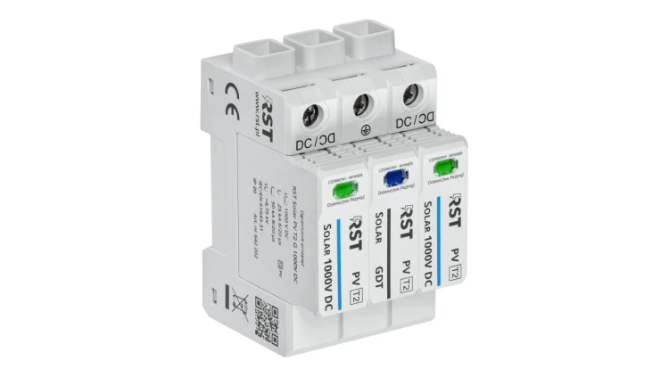 Ogranicznik przepięć T2 DC, RST Solar PV T2 G 1000V DC 642 202