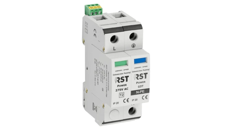Ogranicznik przepięć T2 RST Power T2 1+1 275V FM 802 216