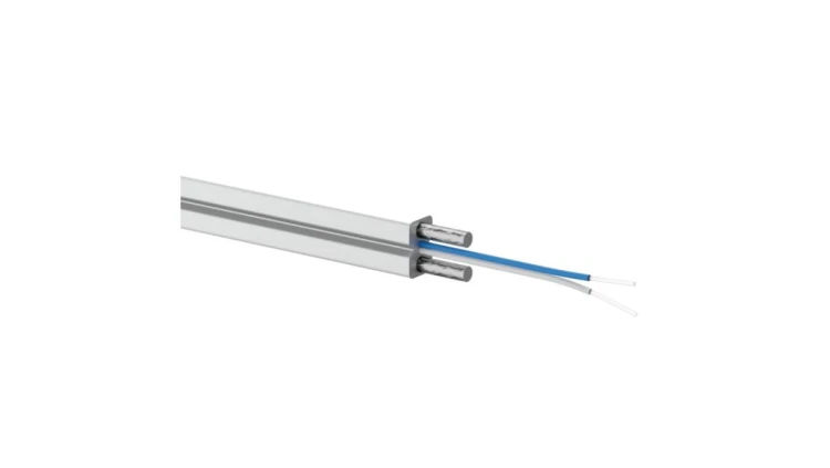 Kabel światłowodowy FTTH, B2ca, 2J, SM 9/125, LSOH, całkowicie dielektryczny, biały ALANTEC /1000m/