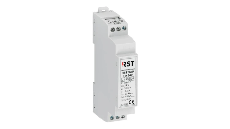Ogranicznik przepięć do pętli systemów sygnalizacji pożaru D1 RST SAP 3A 24V 201 030