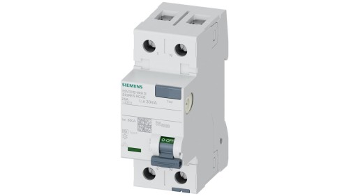 Wyłącznik różnicowoprądowy SENTRON 1+N-bieg. 25A 30mA Typ A 400V 2mod 5SV3312-6KK12