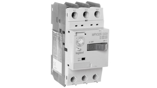 Wyłącznik silnikowy 3P 0,18kW 0,4-0,63A MPX3 32S 417303