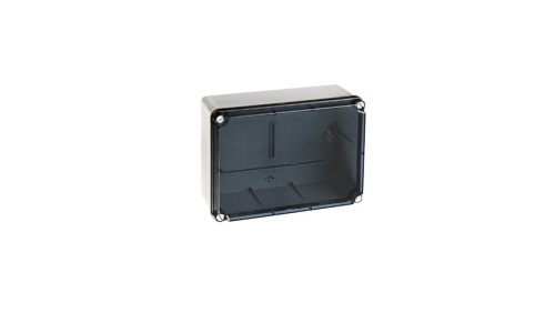 Puszka natynkowa LIGHT 185x246x100 z osłabieniami 4xM25, 6xM40 IP66/67 pokrywa transparentna EXT231
