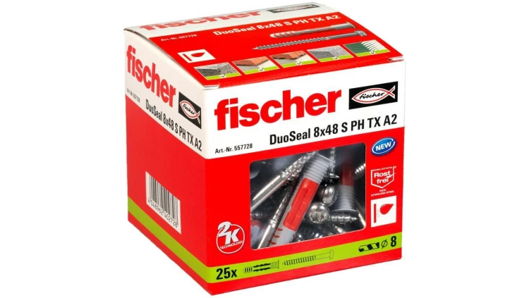 Kołek rozporowy, uszczelniający DuoSeal 8 x 48 S PH TX A2 557728 /opak=25szt./