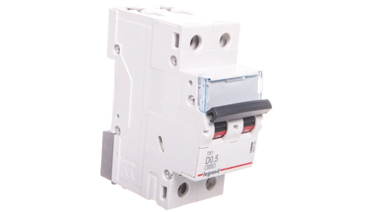 Wyłącznik nadprądowy 2P D 0,5A 6kA AC S302 TX3 403729