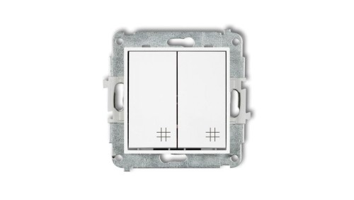 ICON Mechanizm łącznika podwójnego krzyżowego biały IWP-66