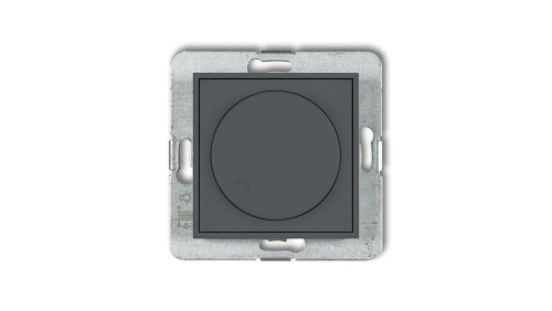 MINI Ściemniacz elektroniczny przyciskowo-obrotowy grafitowy mat 28MRO-1