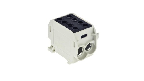 Blok rozdzielczy 1-torowy Al/Cu 1x70/2x50 czarny E.4163/CZ