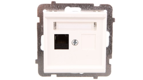 SONATA Gniazdo komputerowe pojedyncze RJ45 kat.6 ecru KRONE GPK-1R/K6/m/27