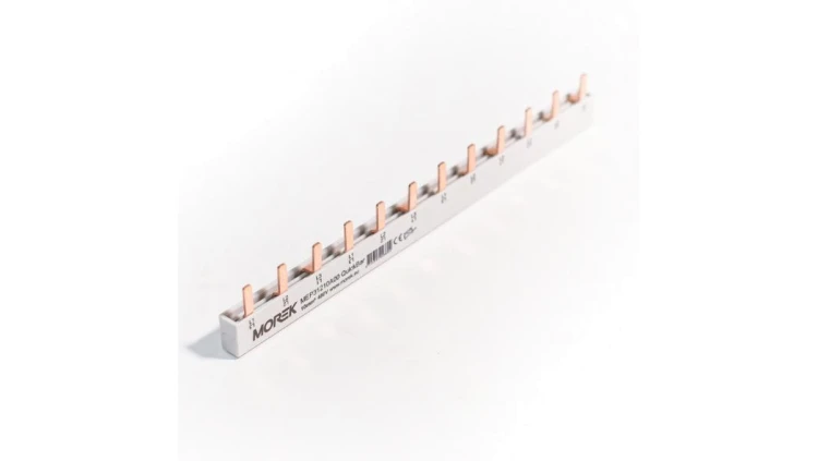 Szyna łączeniowa sztyftowa QuickBar, 3-polowa, przekrój 10mm², typ E, długość 12 modułów MEP31210A00