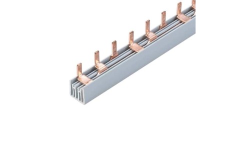 Szyna łączeniowa sztyftowa MCB, 3-polowa, przekrój 10 mm², typ L, długość 57 modułów MEP35710A02