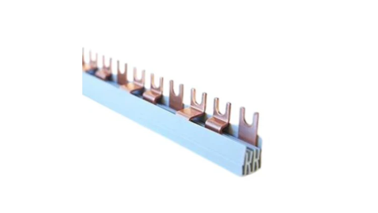 Szyna łączeniowa widełkowa MCB, 3-polowa, przekrój 16 mm², typ T, długość 57 modułów MEF35716A00