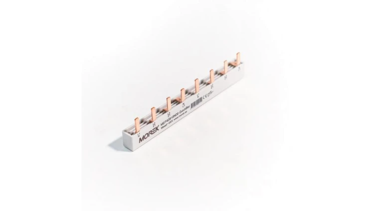 Szyna łączeniowa sztyftowa QuickBar, 4-polowa, przekrój 10mm², typ E, długość 8 modułów MEP40810N00