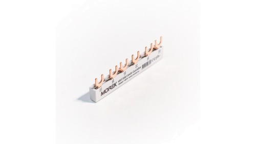 Szyna łączeniowa widełkowa QuickBar, 3-polowa, przekrój 10mm², typ E, długość 6 modułów MEF30610A00