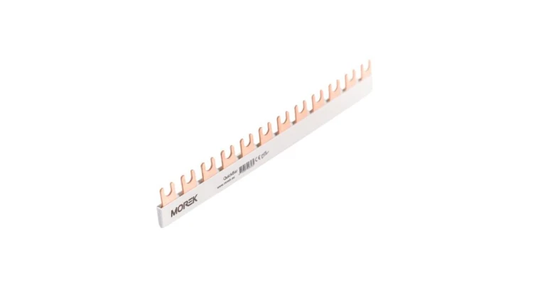 Szyna łączeniowa widełkowa QuickBar, 3-polowa, przekrój 10mm², typ E, długość 15 modułów MEF31510A00