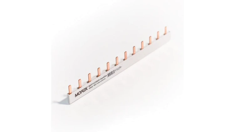 Szyna łączeniowa sztyftowa QuickBar, 1-polowa, przekrój 10mm², typ E, długość 12 modułów MEP11210A00