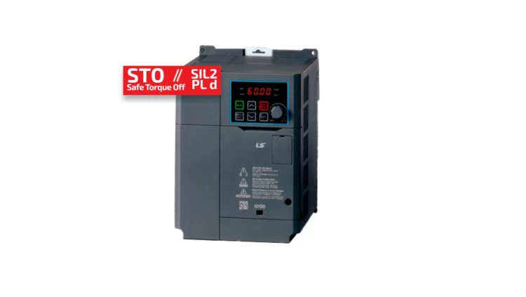 Przemiennik częstotliwości LS Electric G100 3F moc 4kW/5,5kW filtr EMC, MODBUS, wejście STO 6041007600 LV0040G100-4EOFNT