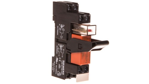Przekaźnik kompletny serii RT 2P 24V DC moduł LED czerwony przył. śrubowe LZS:RT4A4L24