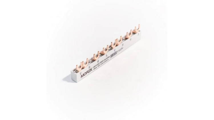 Szyna łączeniowa widełkowa QuickBar, 4-polowa, przekrój 10mm², typ E, długość 8 modułów MEF40810N00