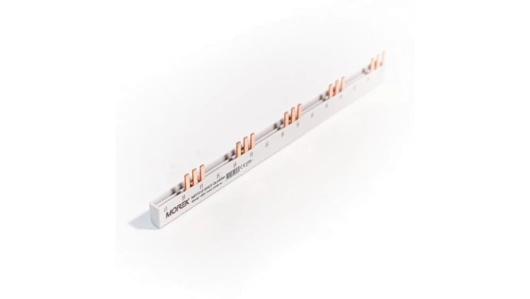 Szyna łączeniowa sztyftowa QuickBar, 3-polowa, przekrój 16mm², typ E, długość 15 modułów MEP31516A00